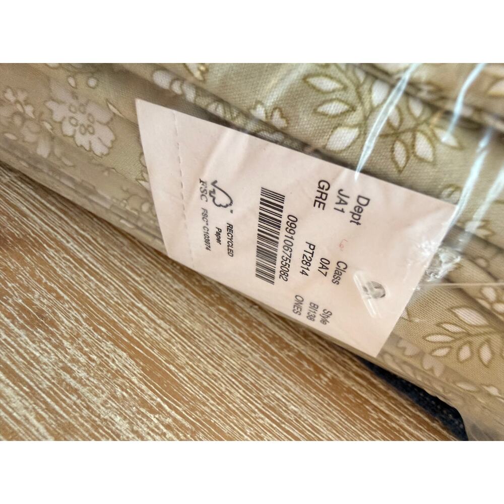 J.Crew Liberty London King Sheet Set Capel Floral Cotton NWT Limited Sage Green - Picture 4 of 6